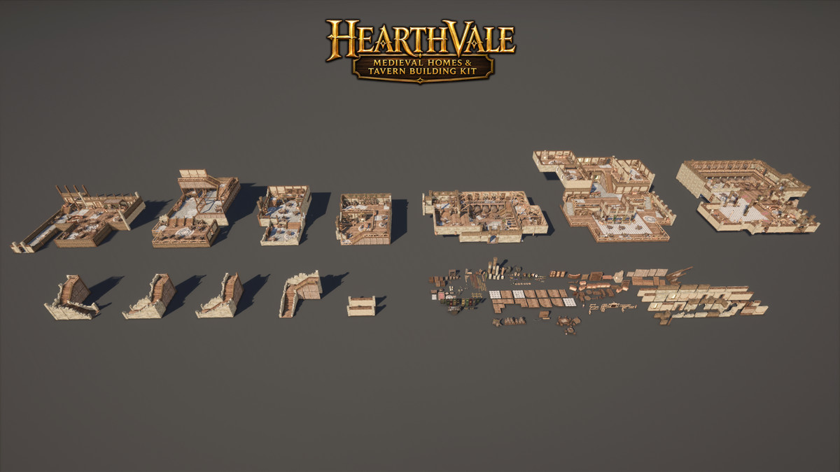 Hearthvale: Medieval Houses & Tavern Building Kit (Tavern, Medieval Houses, Inn)