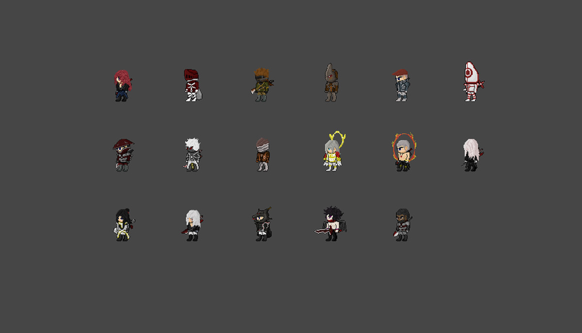 2D Pixel Character Pack – Attacker Class