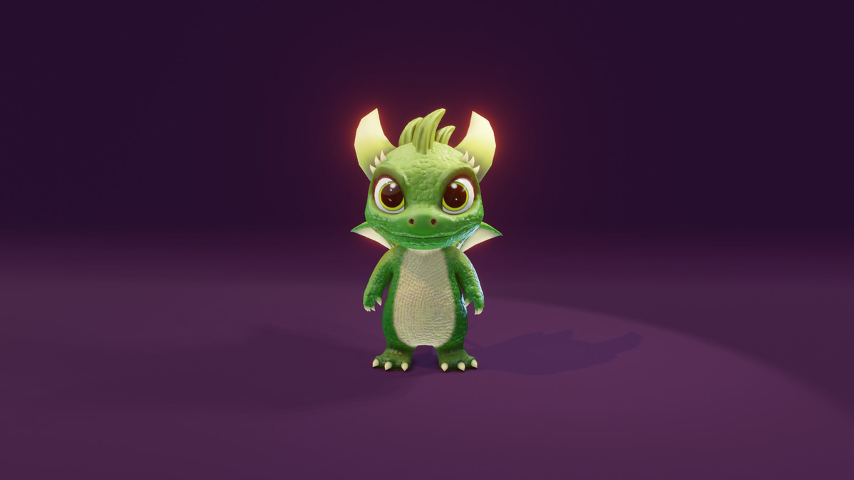 Cute Baby Dragons 3D Model With 5 Music Tracks and 36 Sound Effects (Built-In)