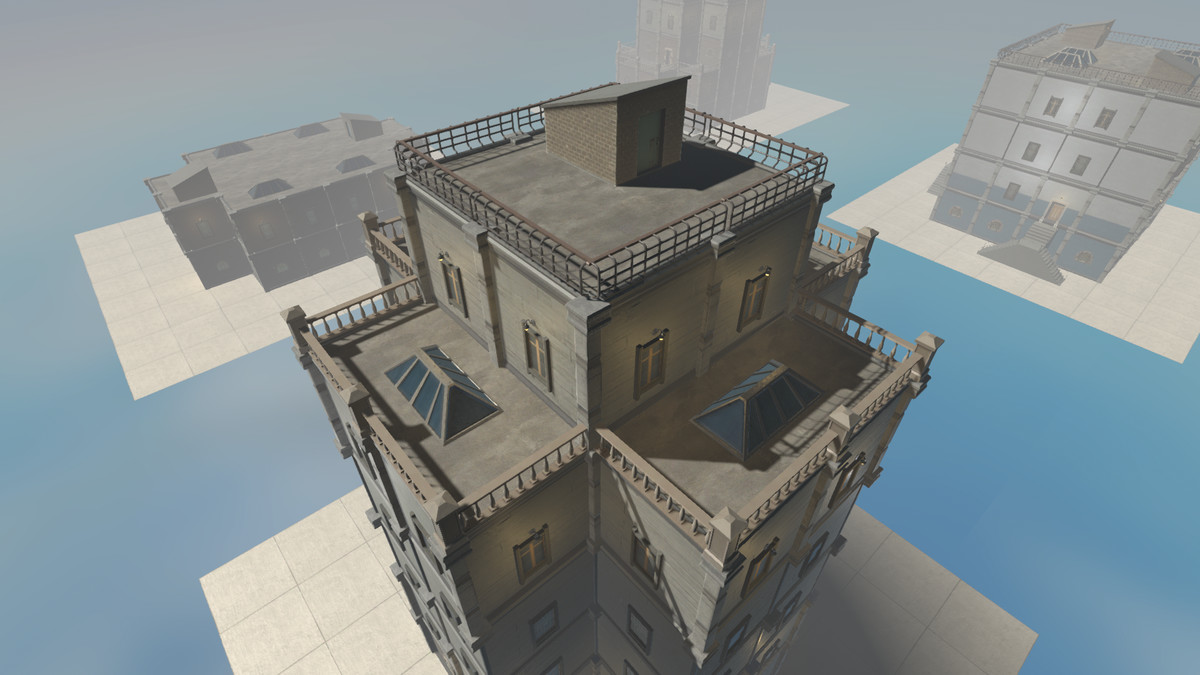 Realistic Modern Modular Building 1 Asset Package