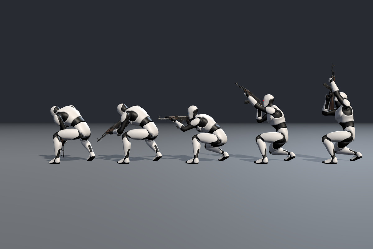 Crouch Rifle Animation