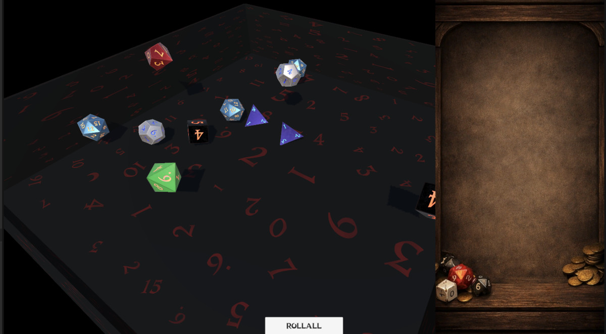DnD Dice System - 3D World & UI Dice Roller