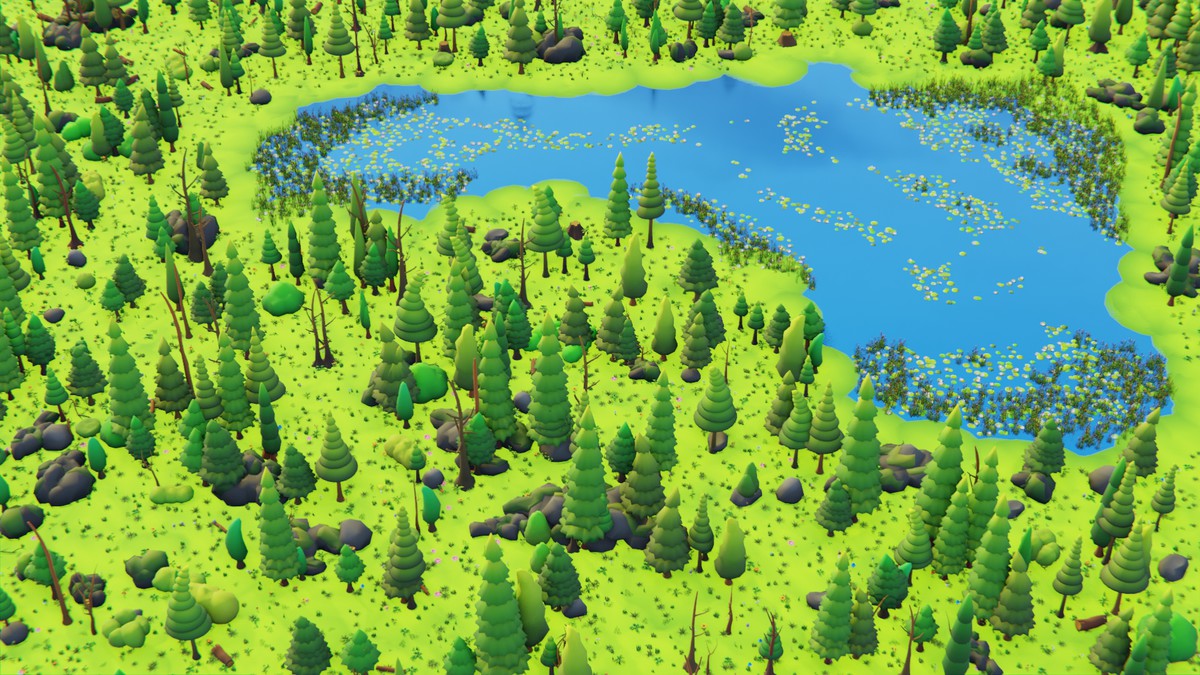 Low Poly Seasonal Forest Biome 2 by IGS