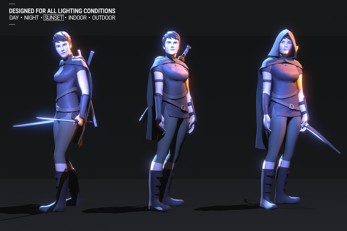 Polyquest Heroes: Warrior I Huntress