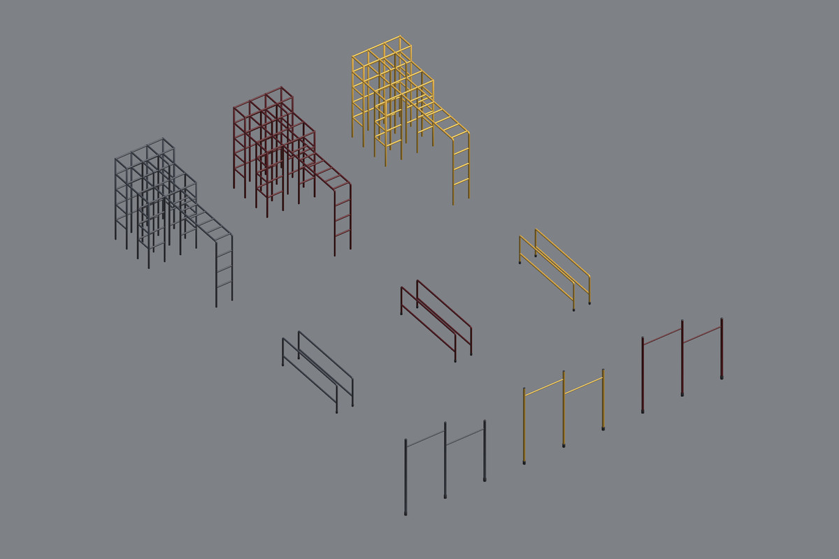 Low Poly Children's Playground Pack