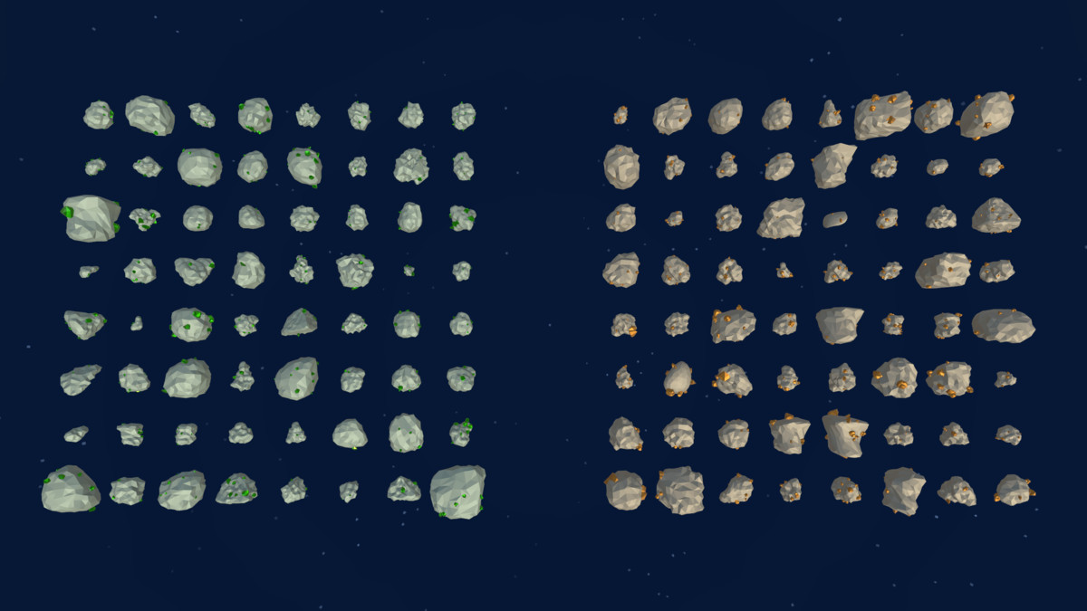 Ultimate Low Poly Asteroid and Ore Pack