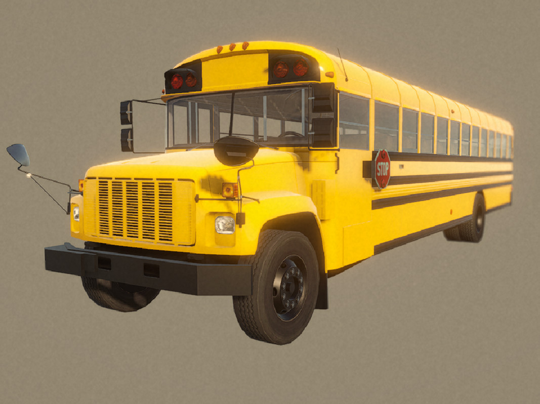 School Bus with LOD