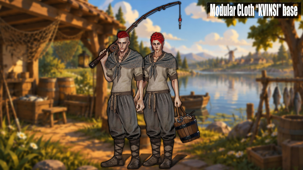 Stylized Medieval Fisherman