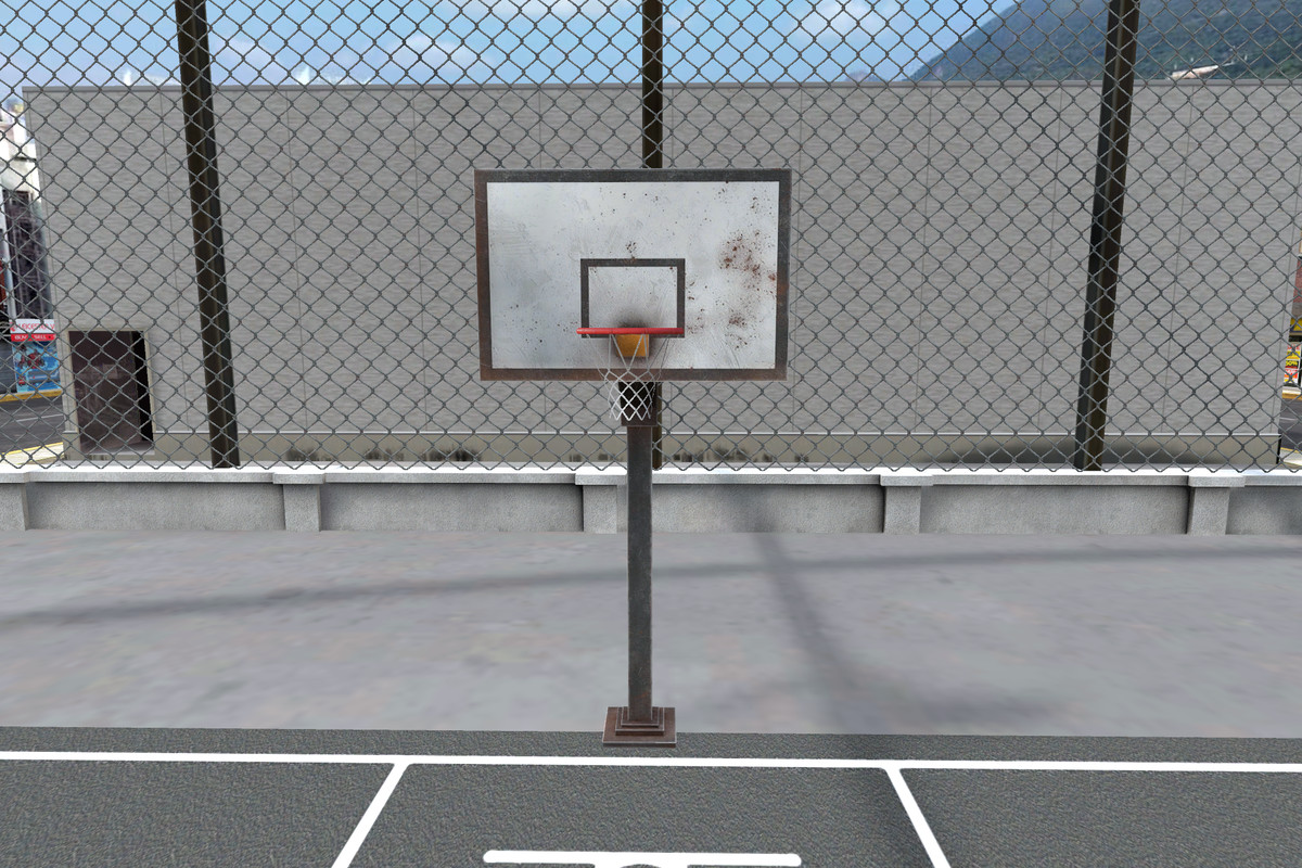 Pro Basketball Arena 3D Game Ready Sports Stadium Environment (Mobile Optimized)