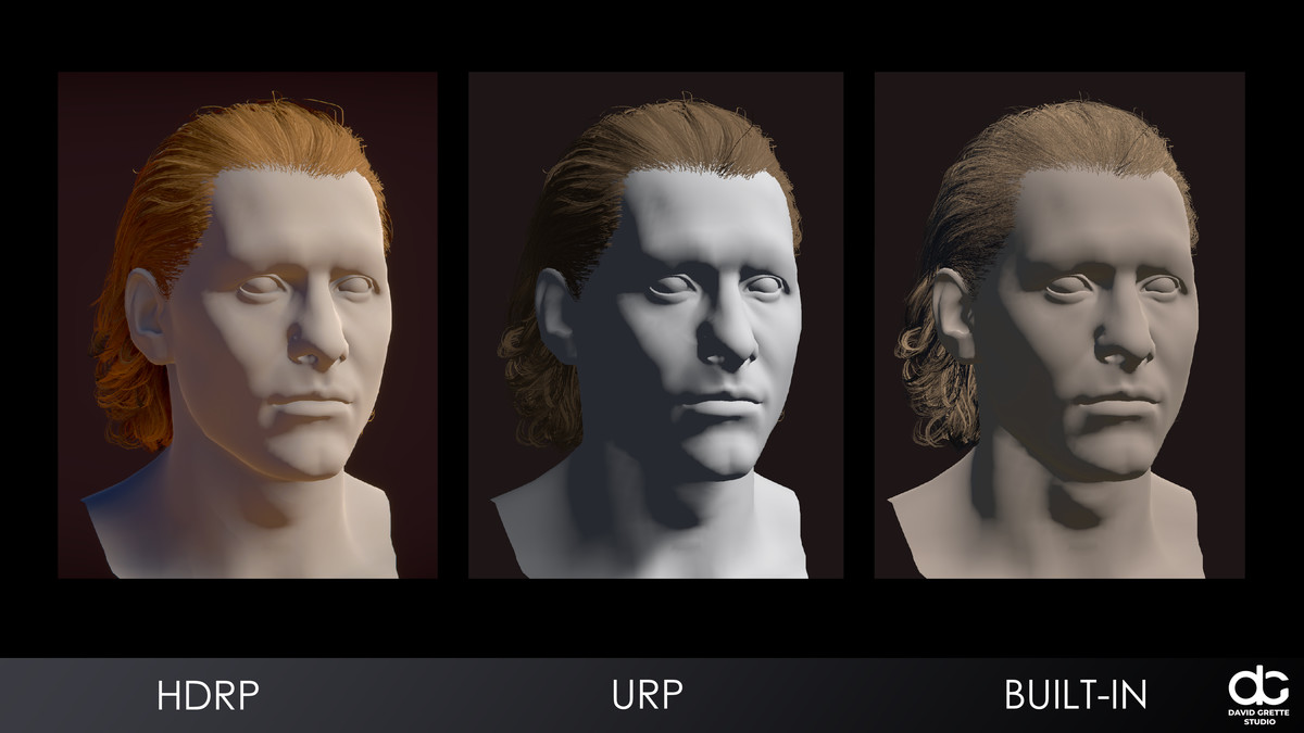 Realistic male hairstyles, pack #7 | Rigged hair, game-ready, low-poly