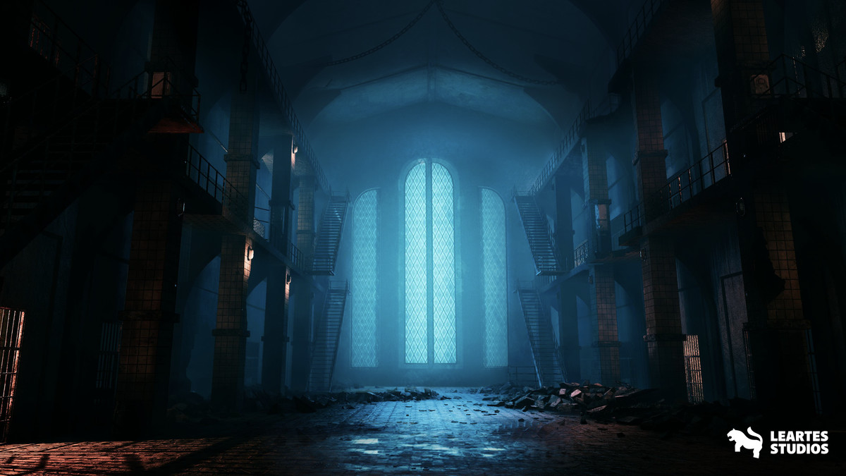 Haunted Prison Environment ( Exterior + Interior , Modular)