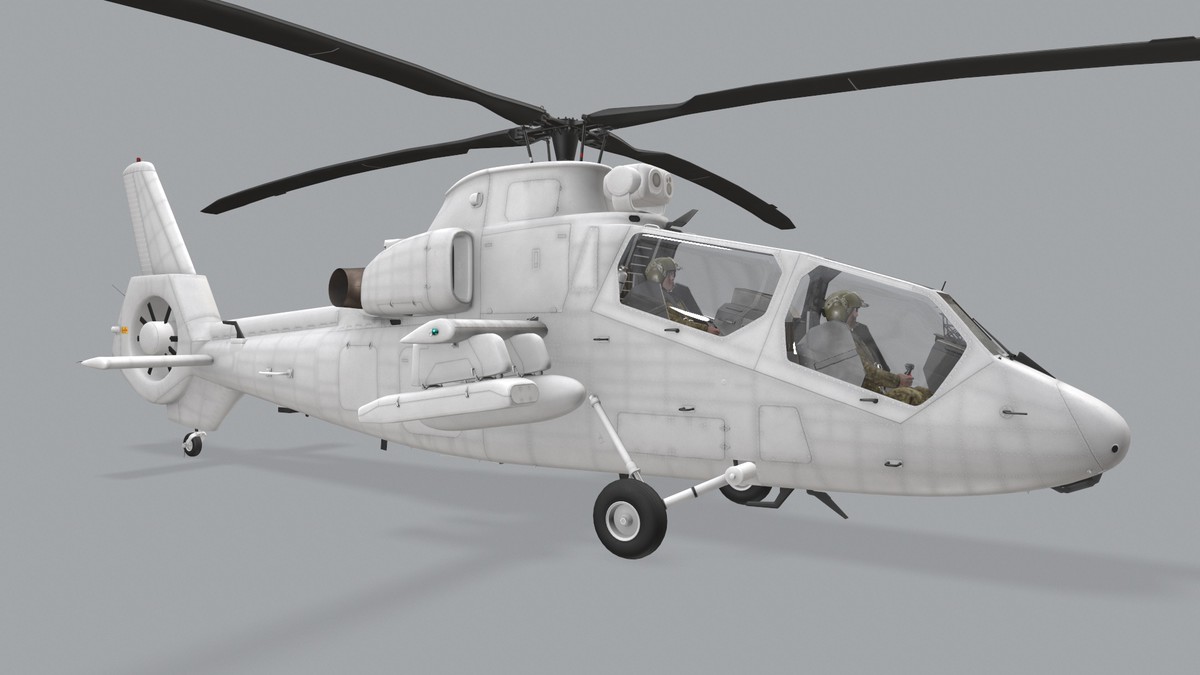 OH-1 Ninja Blank Livery Complex Animation (443)
