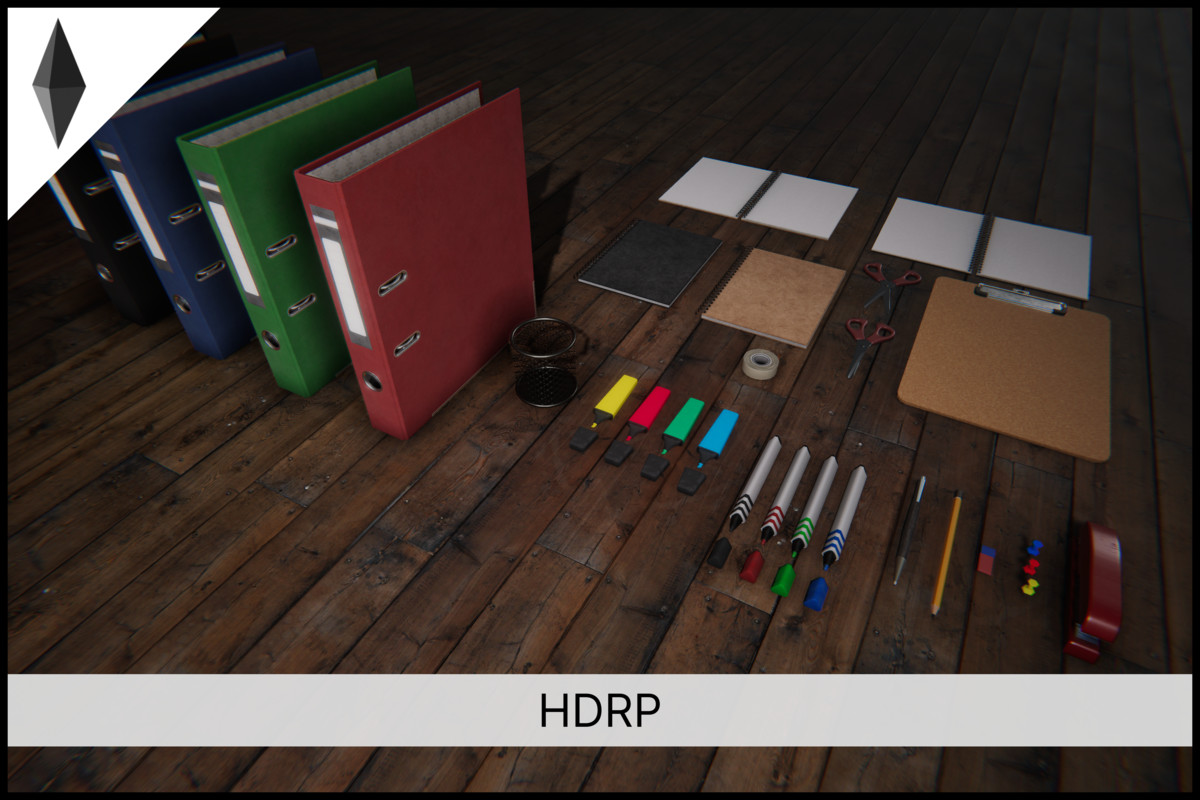 PBR Office Stationary Game-ready