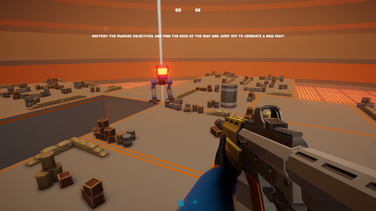 Sci-fi FPS Randomly Generated Full Game Example Template