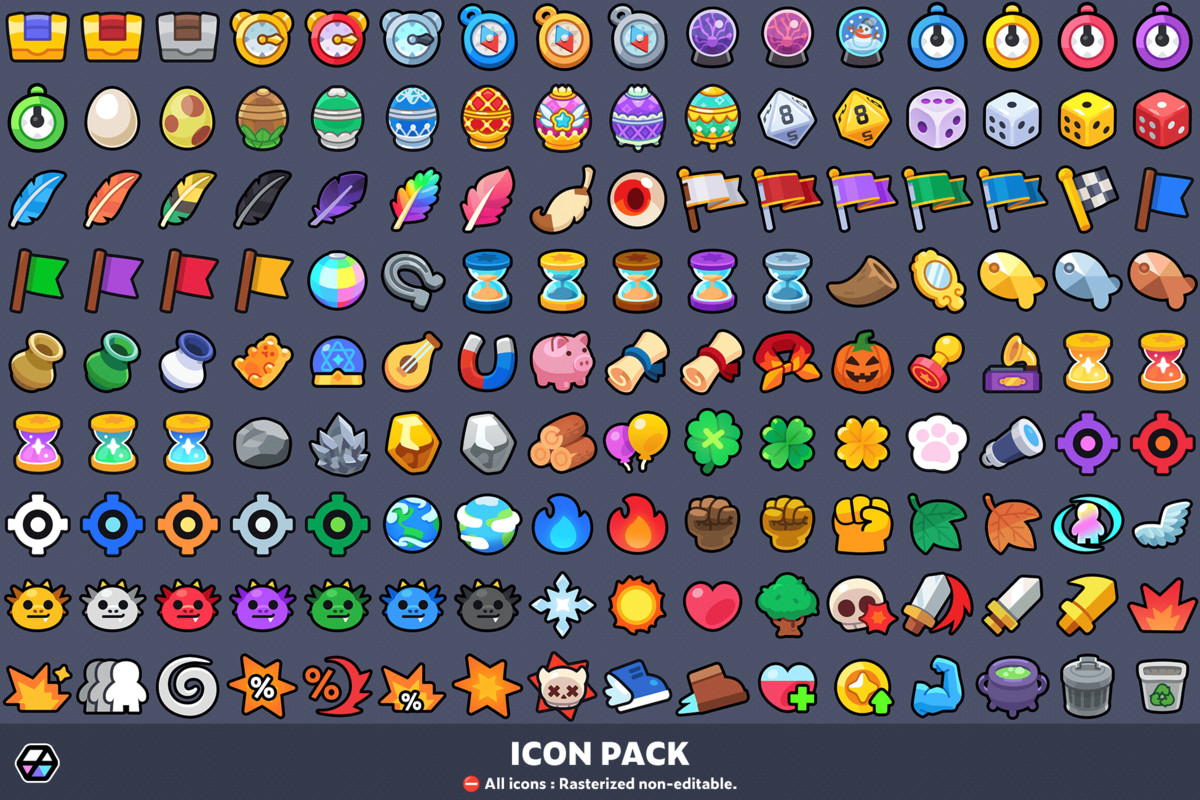 2D Icons - Casual Icon Pack