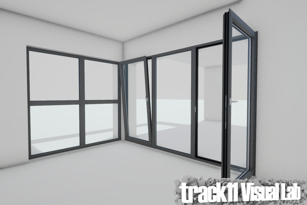 European Window Pack Vol 01 - Interactive Aluminium Windows