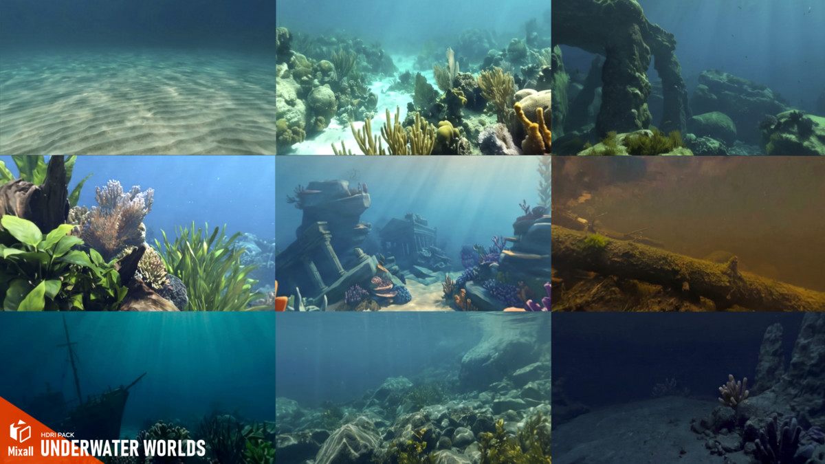 Underwater worlds - HDRI pack