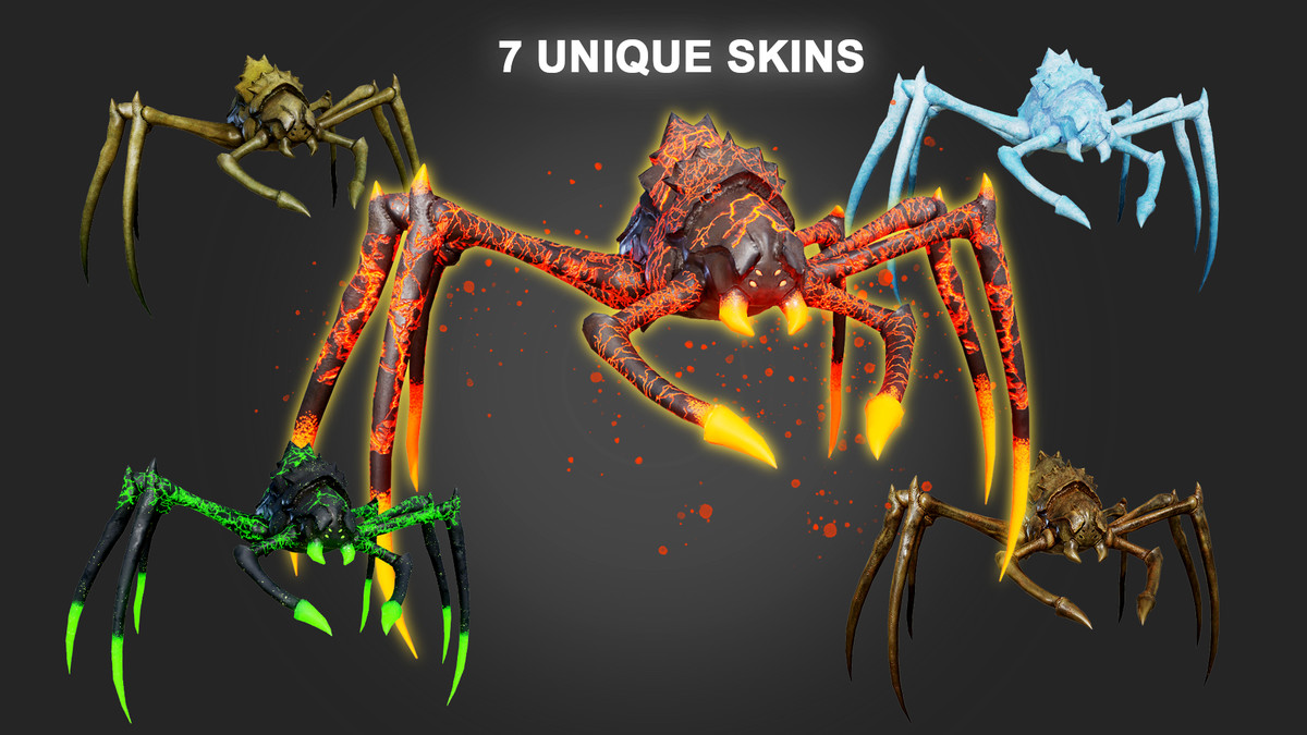 Stylized_Spider_4 7 Skin Variants Pack