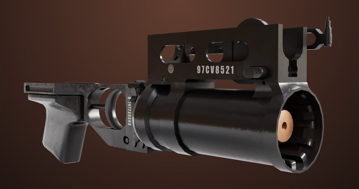 AKMS Light Machine Gun 10 URP HDRP Textures