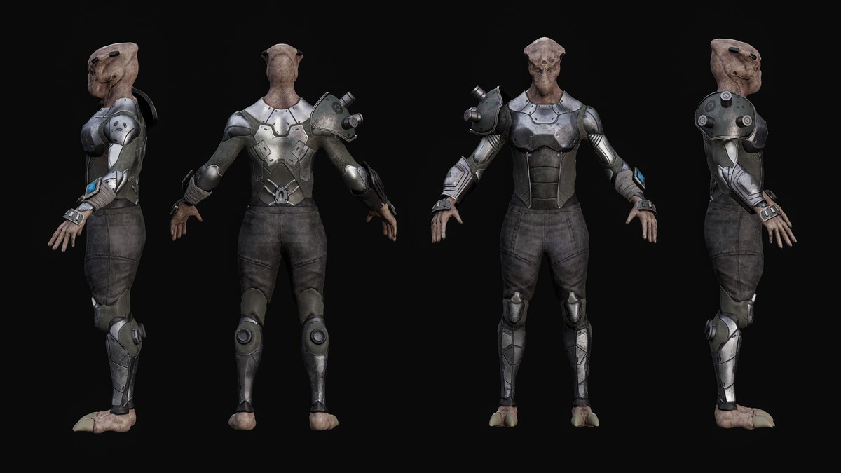 Alien sci-fi warrior 01