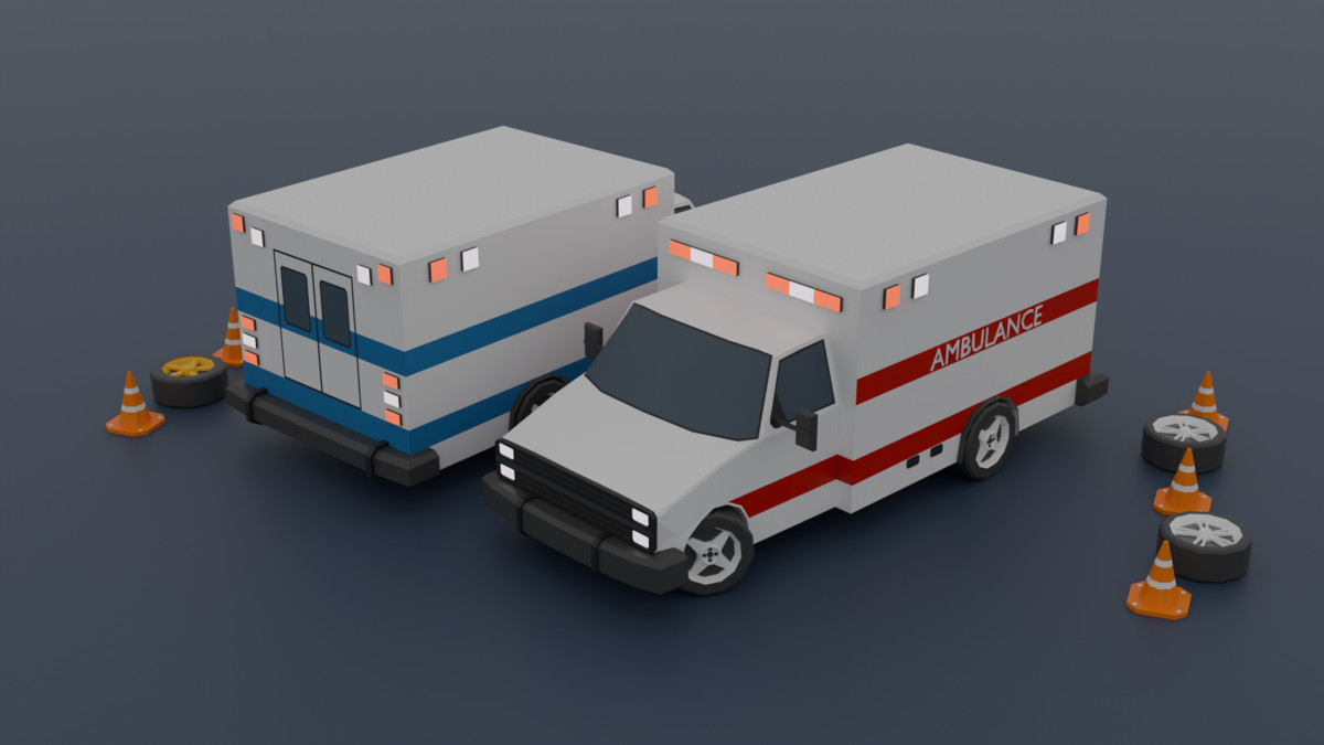 Low Poly Vehicles-Optimized Package