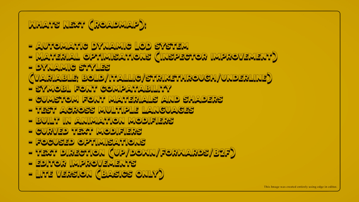 EDGE - Native 3D Text