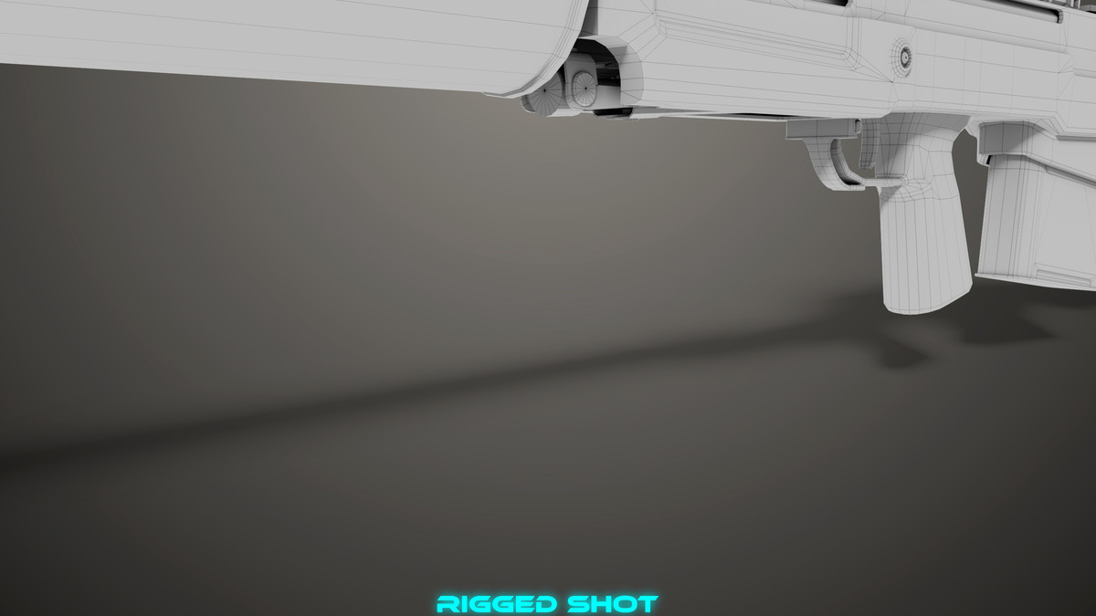 Sniper 05 Black and Sandal Single Mat URP HDRP Textures