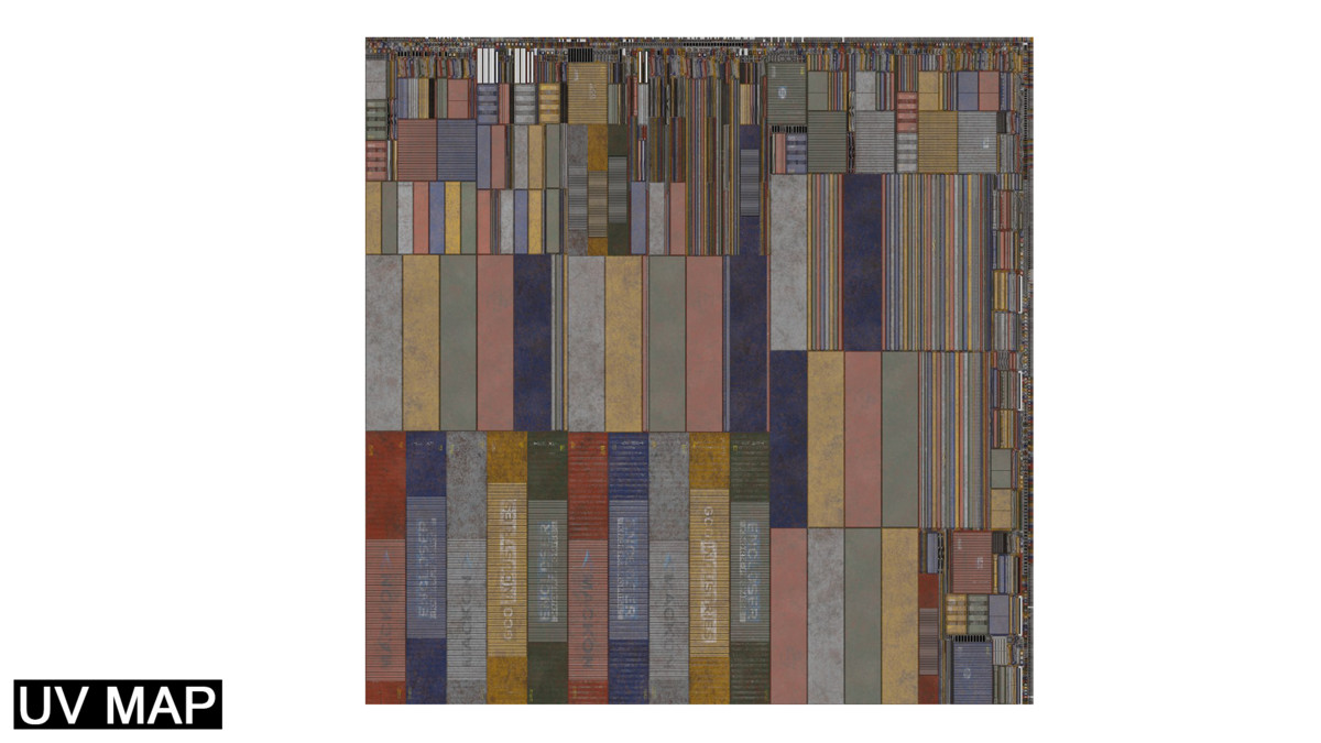 5 Cargo Dusty Container 20ft Single Mat