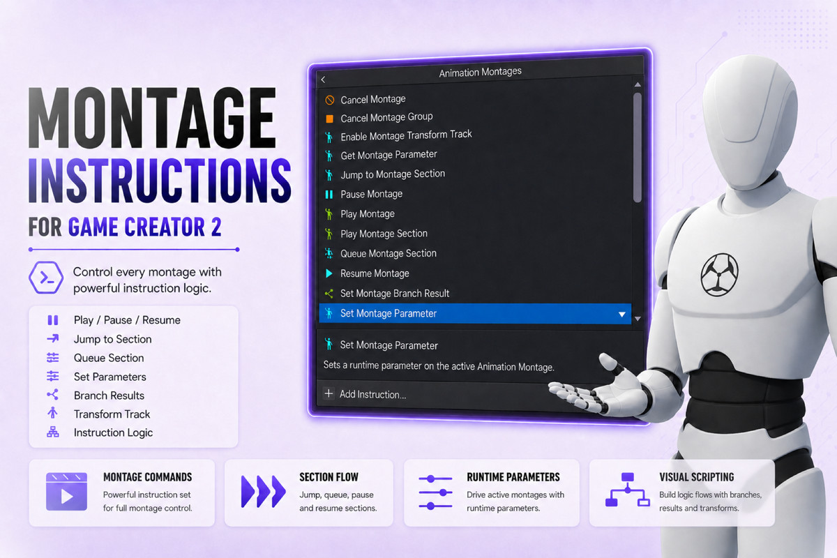 Animation Montages for Game Creator 2