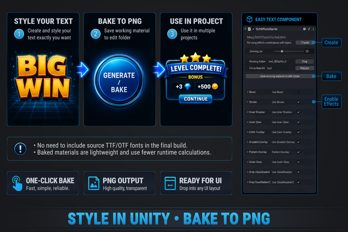 MK Easy Text • Free UI Font Effects Tool