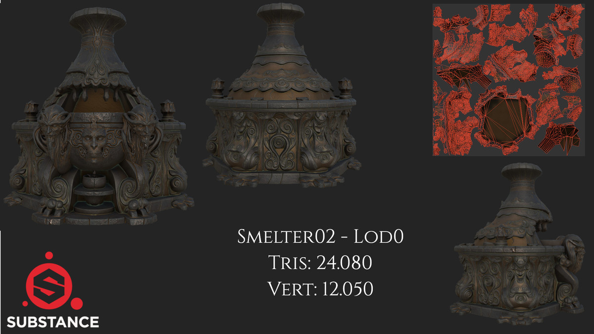 5 Dark Fantasy Smelters / Furnace / Kiln