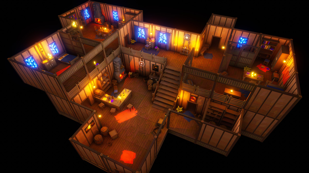 Low Poly Medieval Interior and Constructions