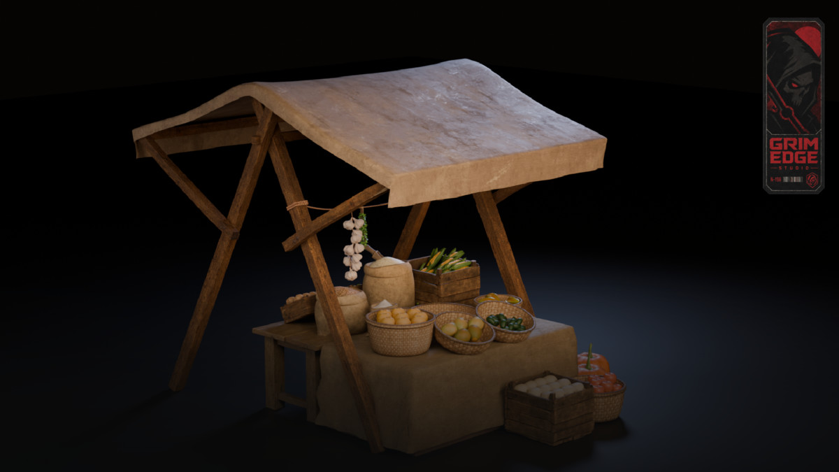 Medieval Grocery Stall