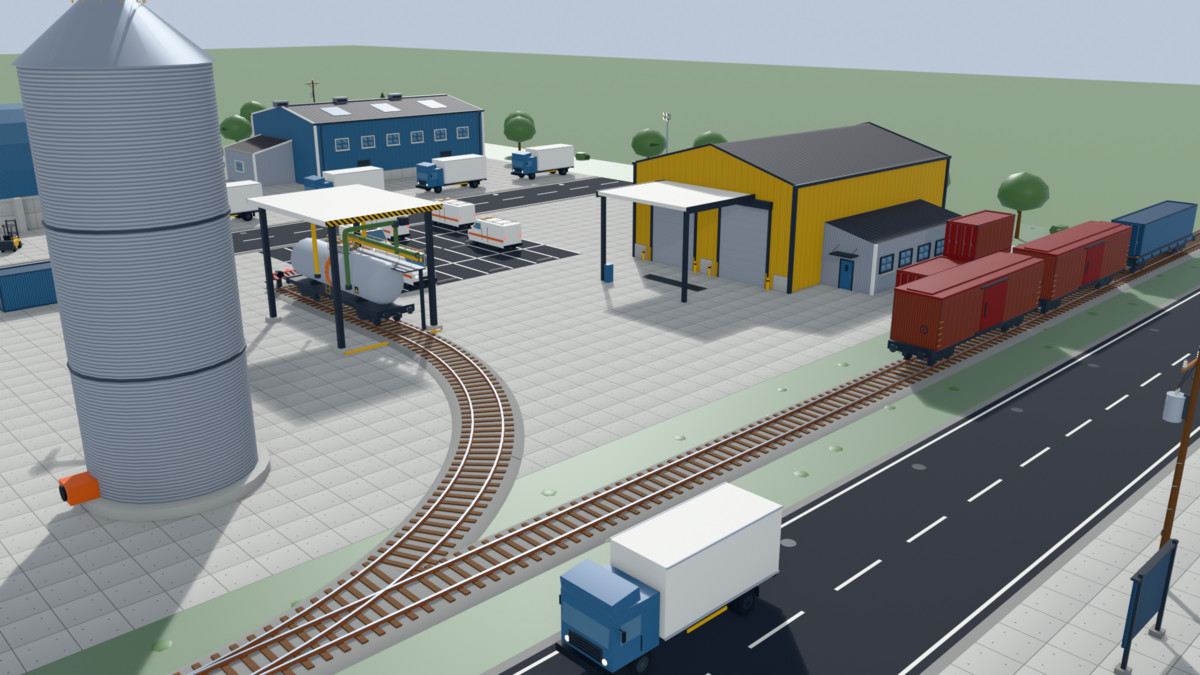 Low Poly Industrial Environment Pack