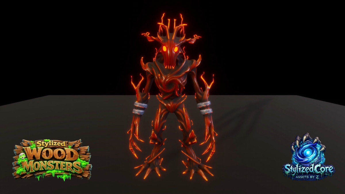 Stylized Wood Monster Pack 2 – Elderwood Variant (Animated, LOD, Skins)