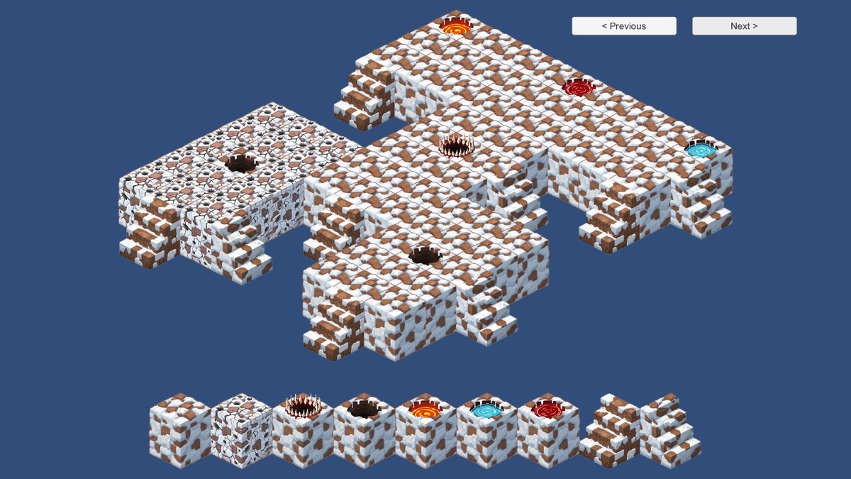 2D Isometric Modular Tileset – Desert & Frozen