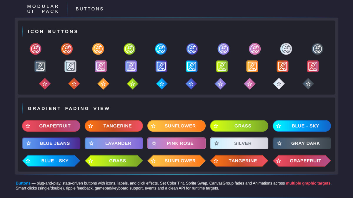 Modular UI Pack by Fallencake studio