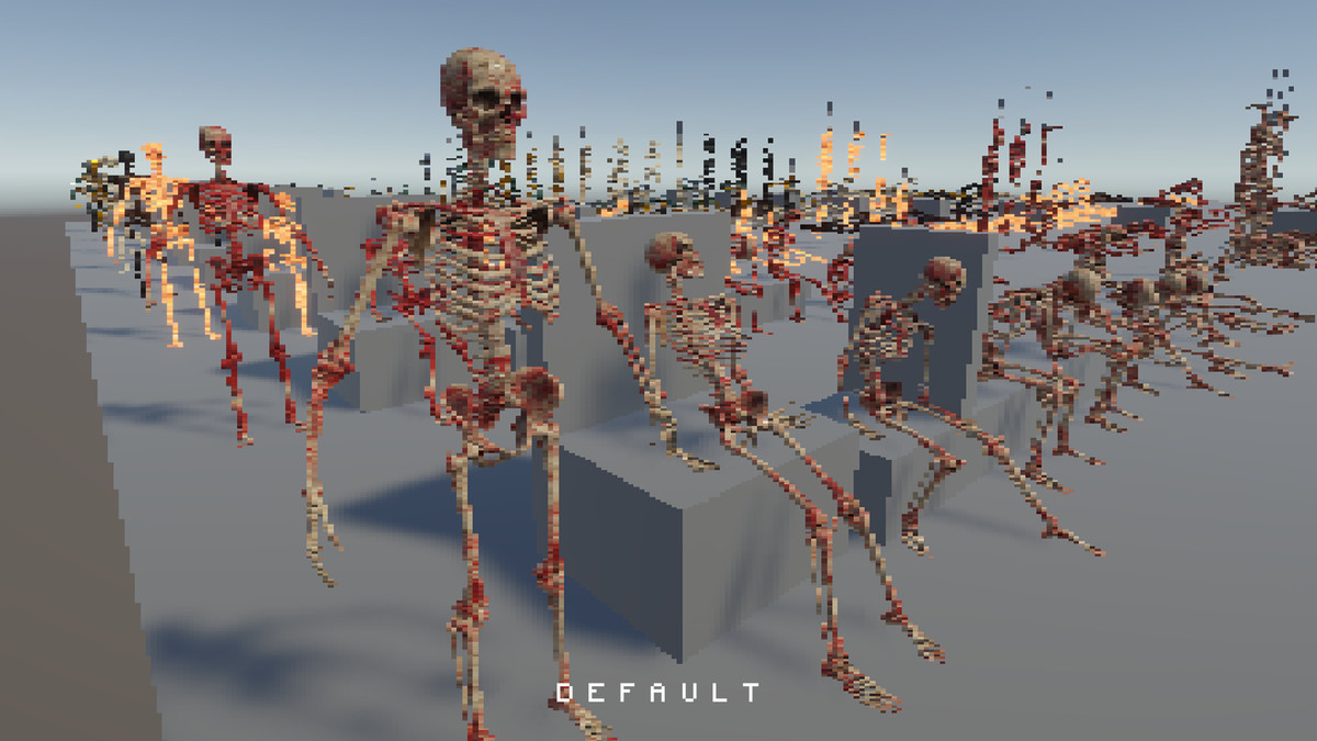 Distance Based Pixalator - 3D Scenes to Pixels