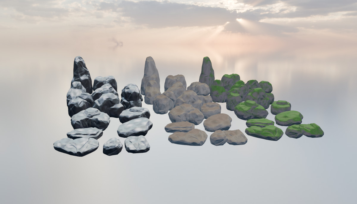 Stylised Themed Rocks