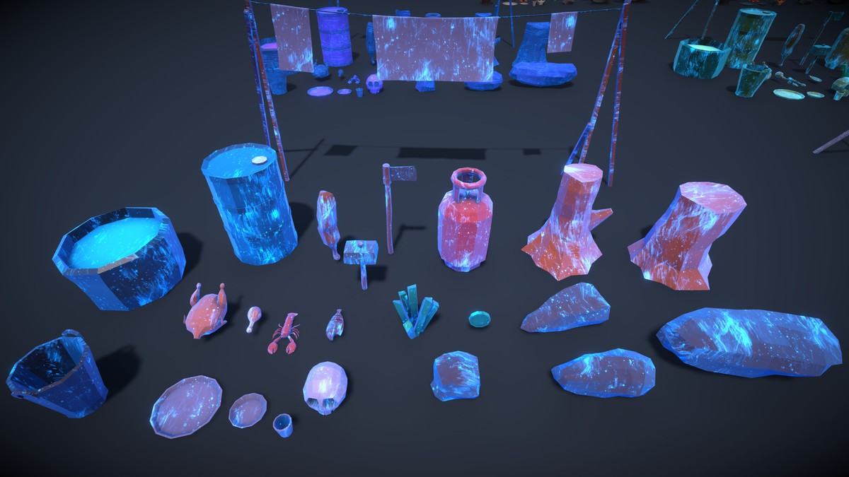Frozen Poly Props (Lowpoly)