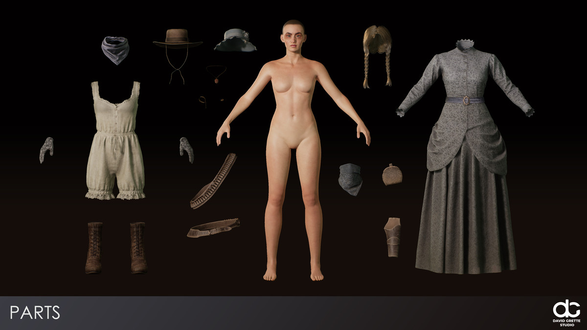 Western Character Kate - Adventure Ordinary RPG Action Citizen Wild West Woman