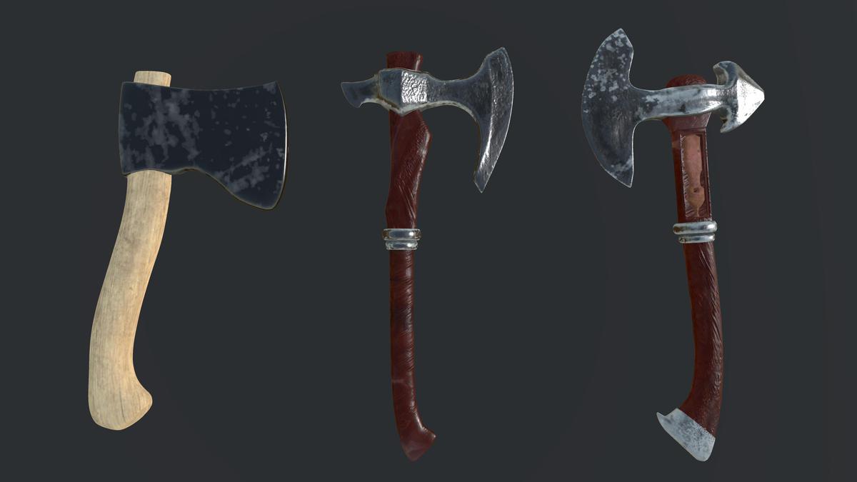 Mid poly Axes Collection