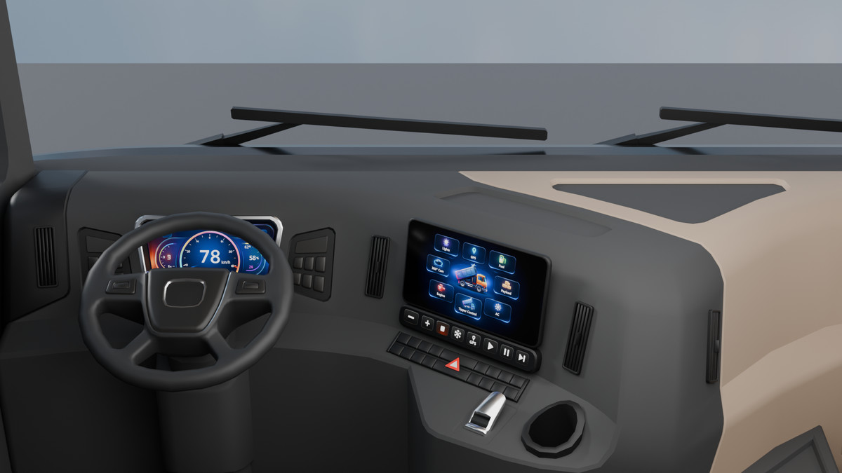 Animated Tipper Dump Truck – Game Ready Construction Vehicle with Interior | PBR