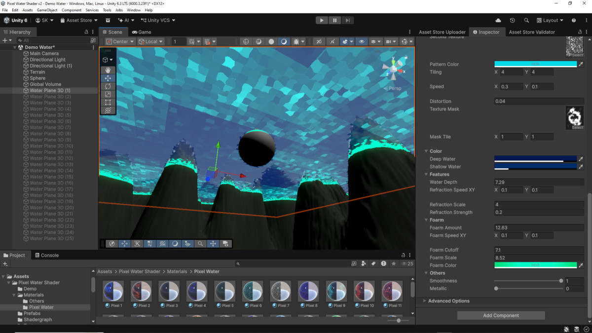 Pixel Water Shader