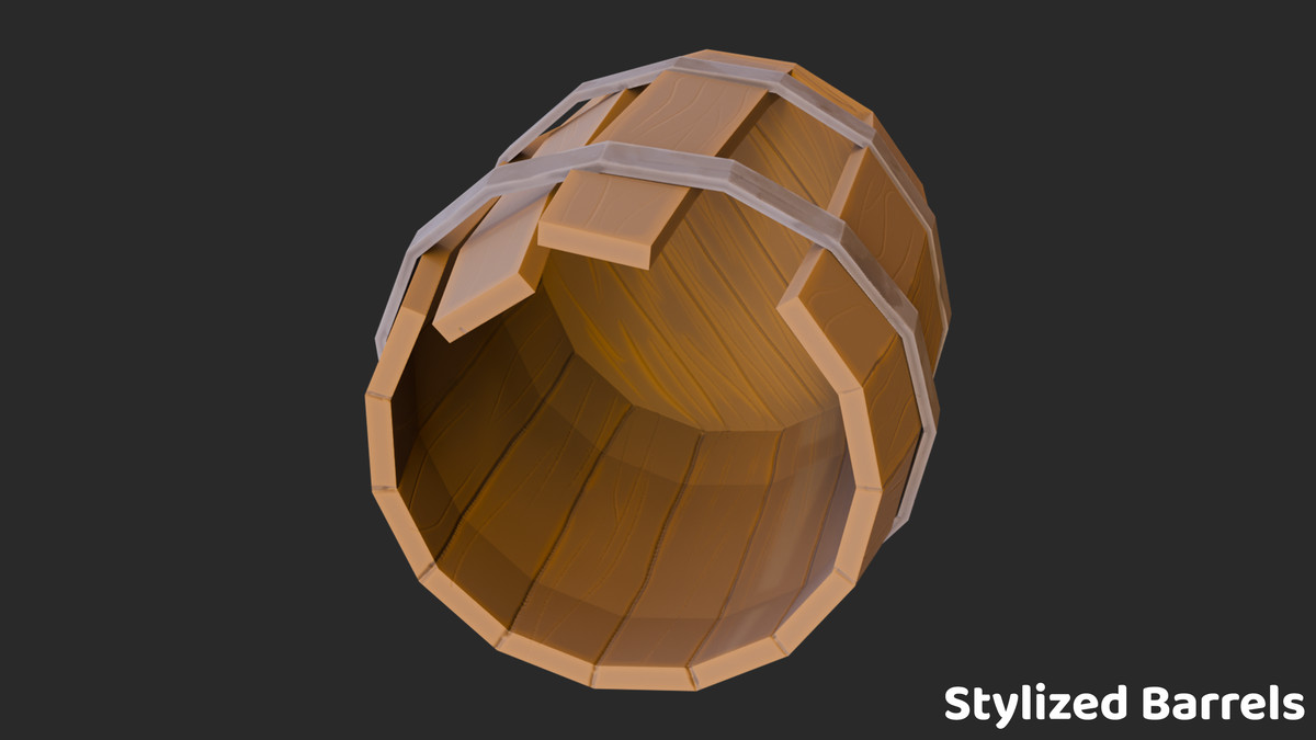 Stylized Barrels - Stylized Asset Pack by Ake
