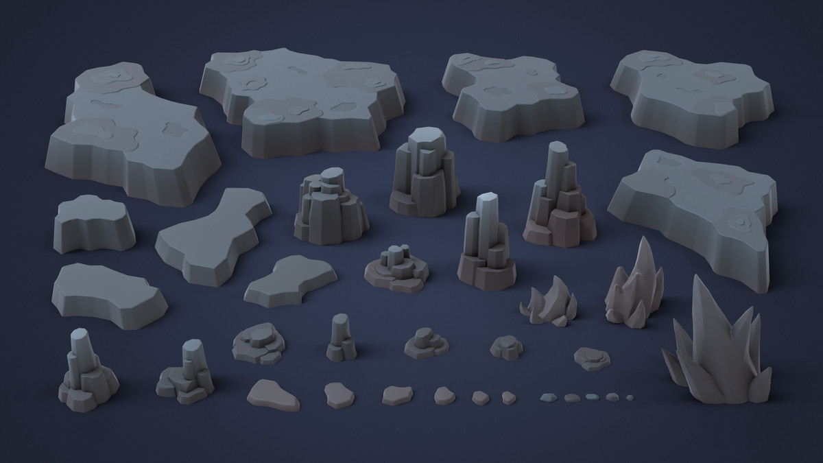 Inferno World - Low Poly 3D Models