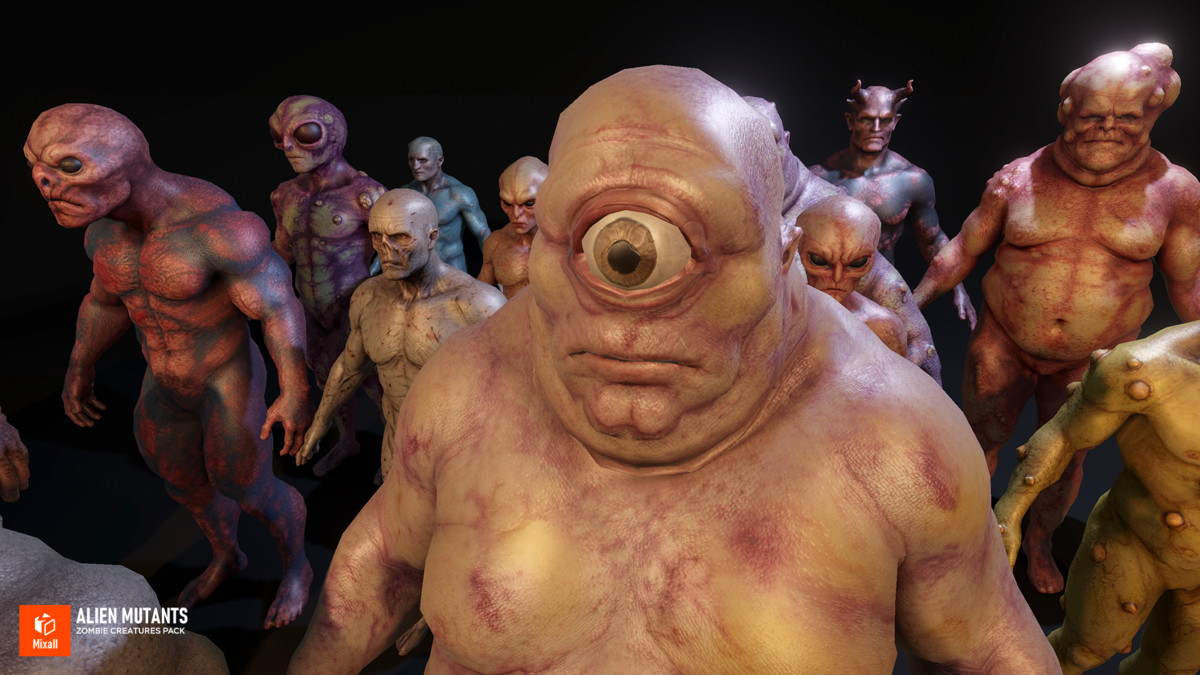 Alien Mutants - Zombie Creatures Pack