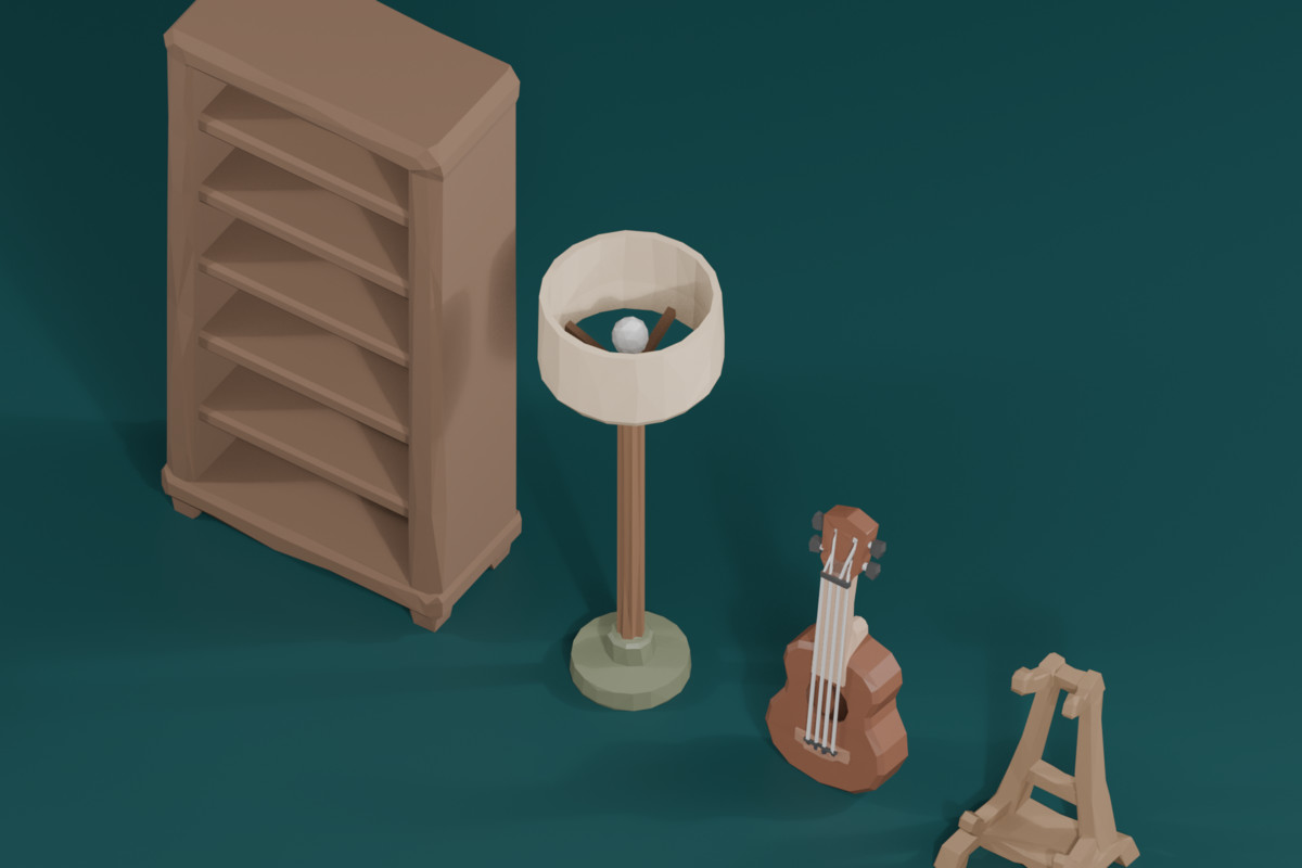 Cute Stylized Living Room Props