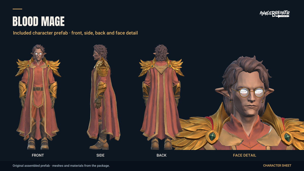 Stylized Elves Characters - Facial & Body Rig