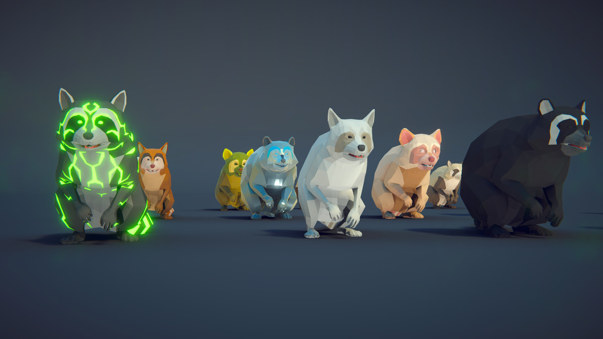 Poly Art: Raccoon